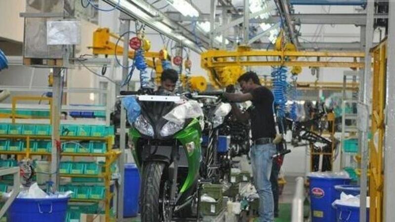 Anche Kawasaki riprende le attivit&agrave; in India