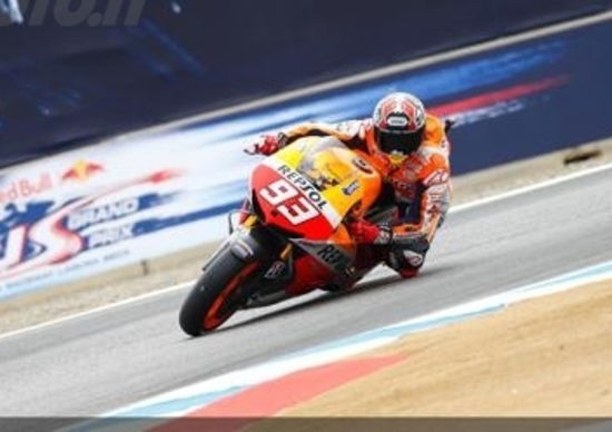 Marcquez abbassa i tempi nelle libere di Laguna Seca