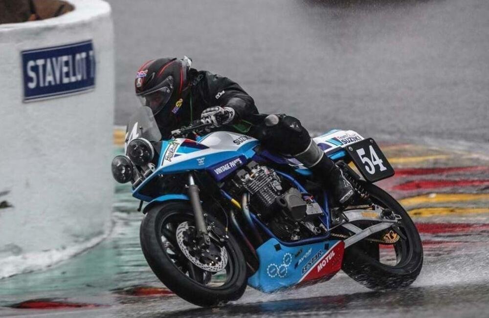 In gara a Spa, sotto la pioggia, nel 2017