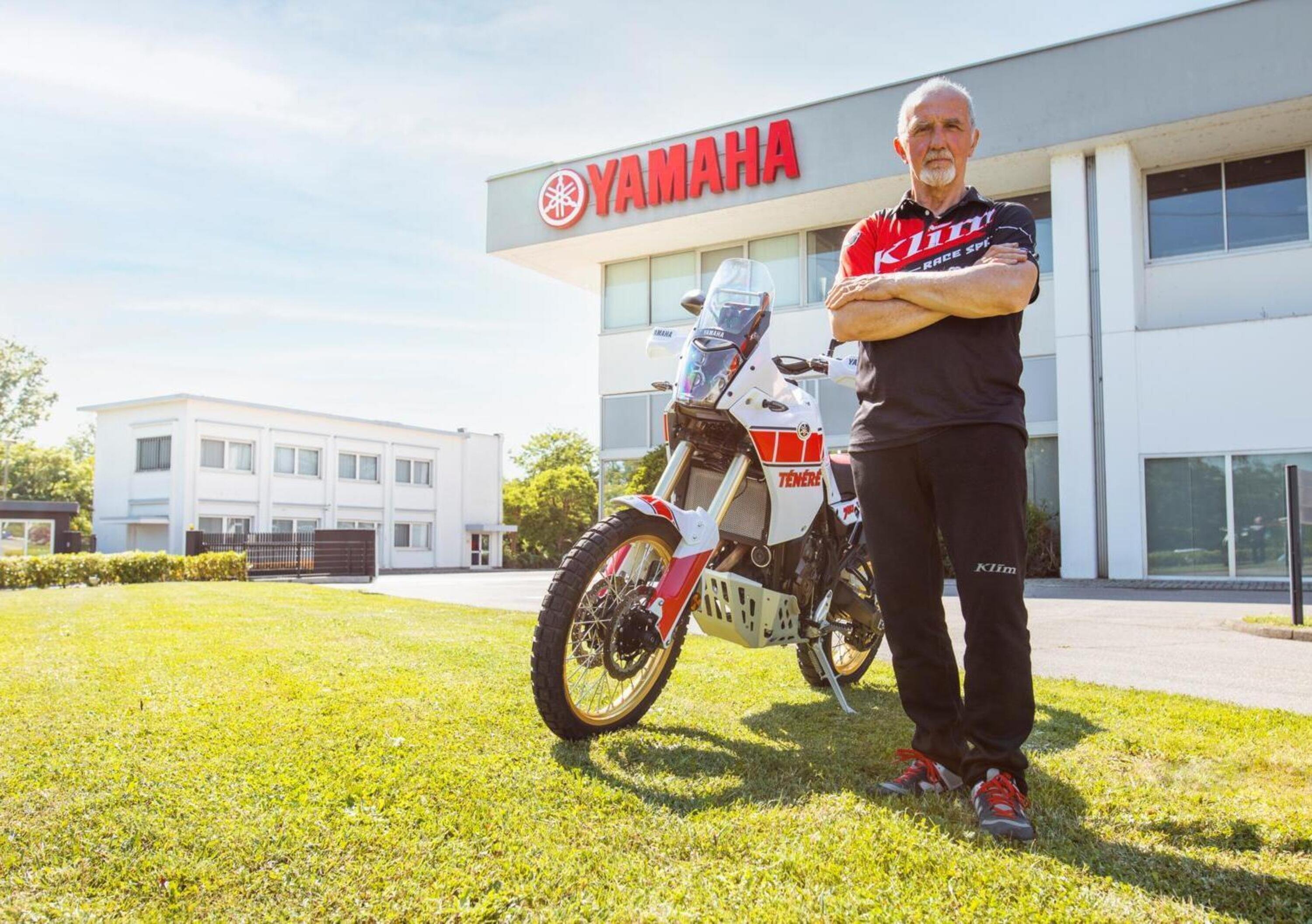 Franco Picco con la Yamaha T&eacute;n&eacute;r&eacute; 700 alla Gibraltar Race