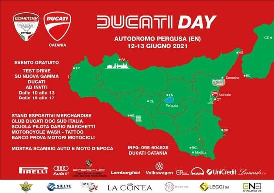 Ducati Catania organizza il Ducati Day a Pergusa il 12 e il 13 giugno