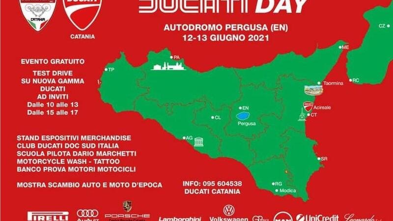 Ducati Catania organizza il Ducati Day a Pergusa il 12 e il 13 giugno