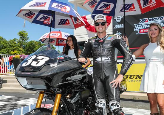 King of the Baggers: a Elkhart Lake vince la Harley-Davidson di Kyle Wyman 