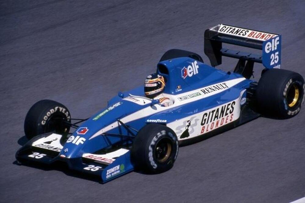 Thierry Boutsen sulla Ligier-Renault nel 1992