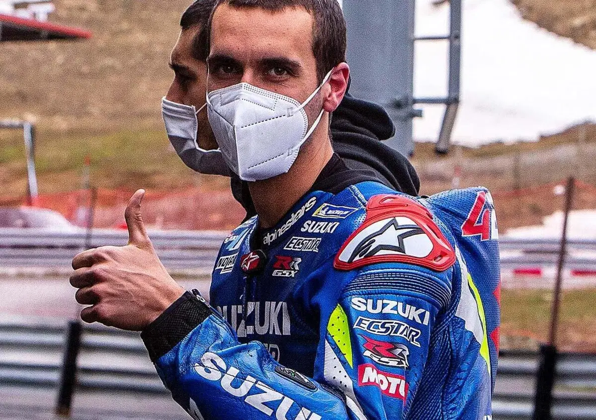 MotoGP 2021. GP di Germania al Sachsenring. Alex Rins: &ldquo;Ho un po&rsquo; di dolore, ma stringer&ograve; i denti&rdquo;