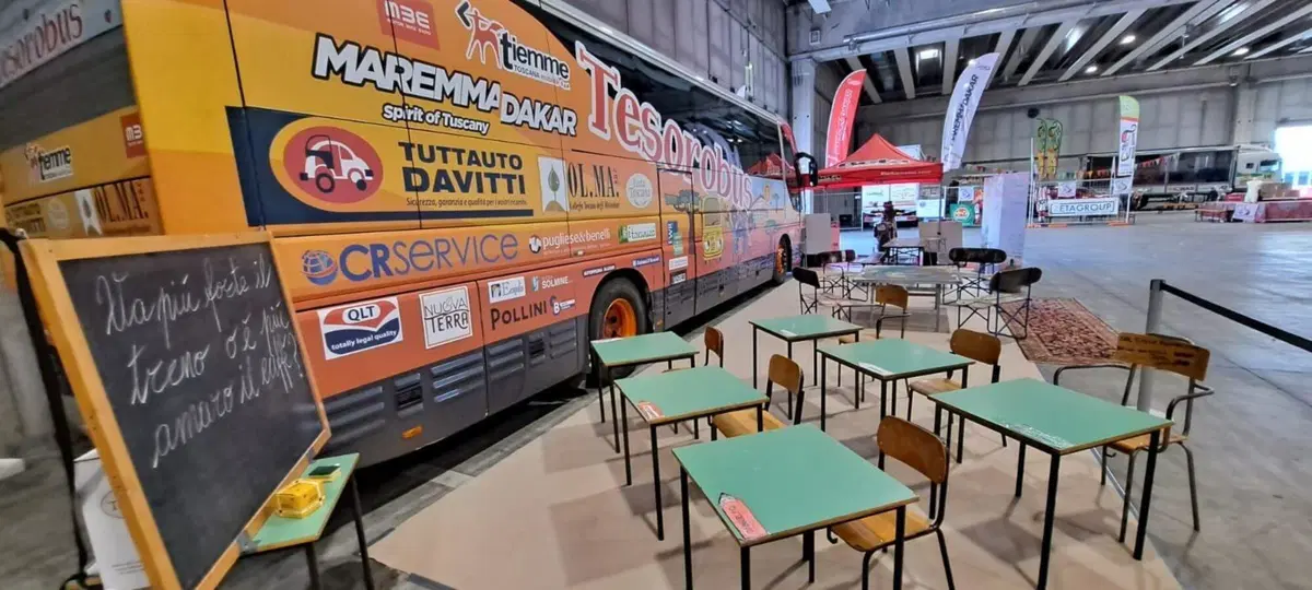 MaremmaDakar a MBE Verona per lanciare Tesorobus verso Rust2Dakar Charity Rally (3)