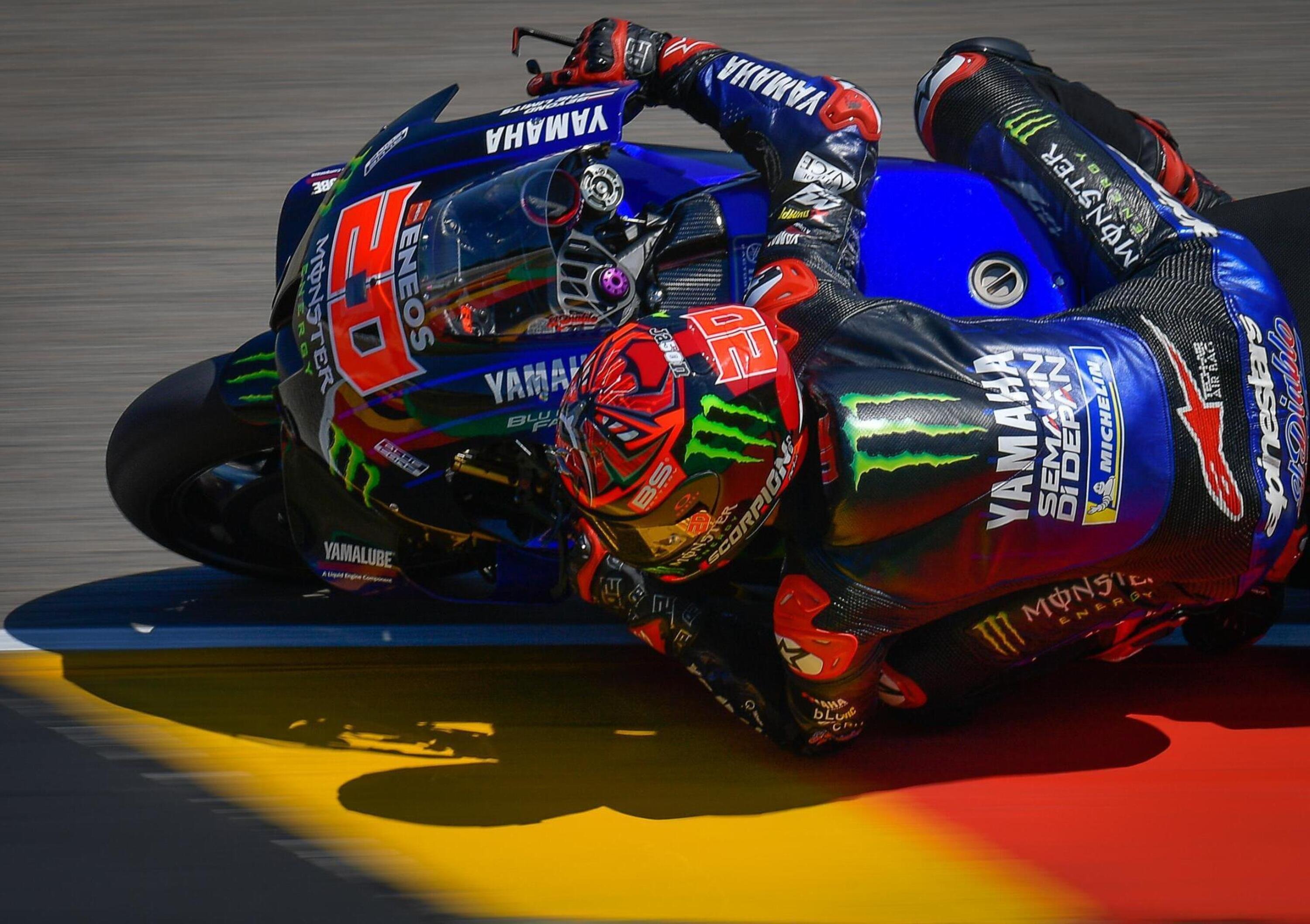 MotoGP 2021. GP di Germania al Sachsenring. Primo tempo di Fabio Quartararo in FP3