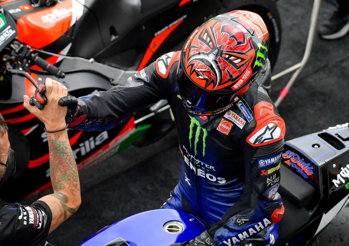 MotoGP 2021. GP di Germania al Sachsenring. Fabio Quartararo: "E&rsquo; un grande podio"