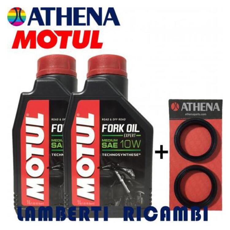 KIT REVISIONE PARAOLIO E OLIO FORCELLA MOTUL 10W Y Athena