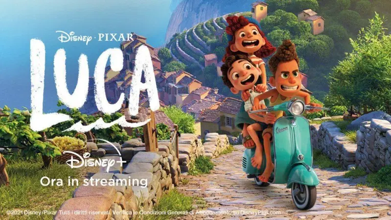 "Luca", il nuovo film Disney e l'amore per la Vespa