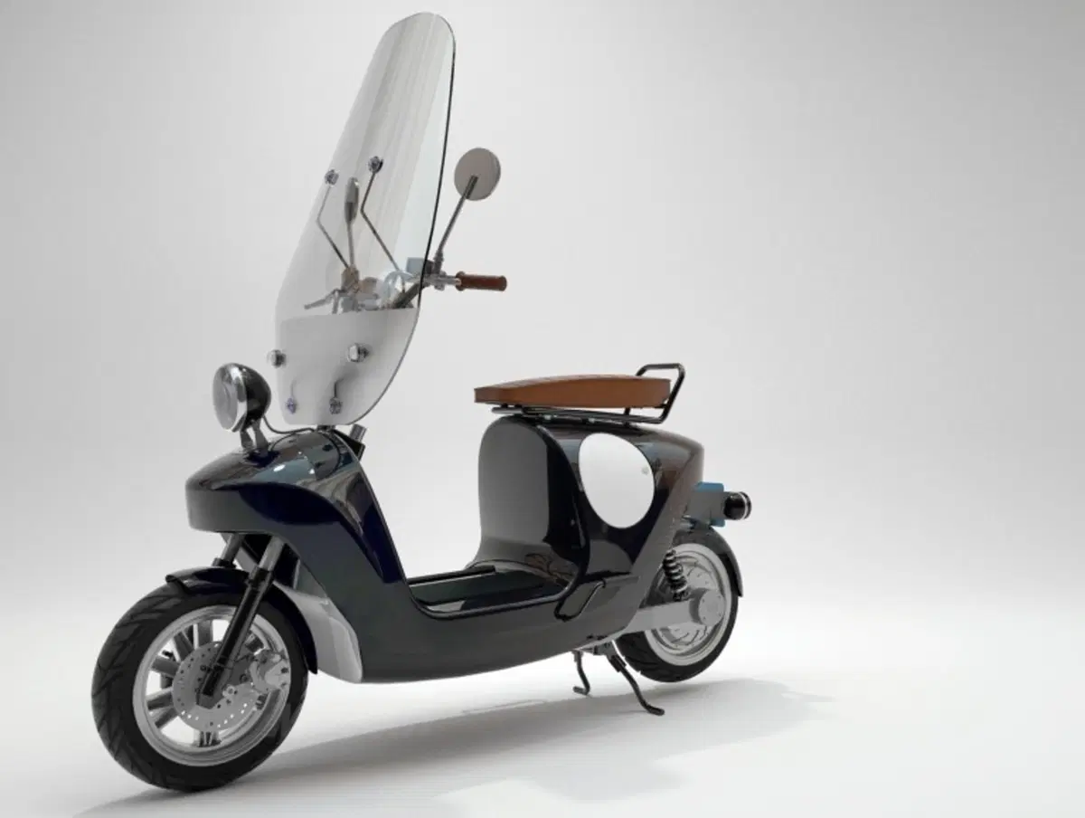 Canapa, lino e niente benzina per l'eco-scooter Be.e (3)