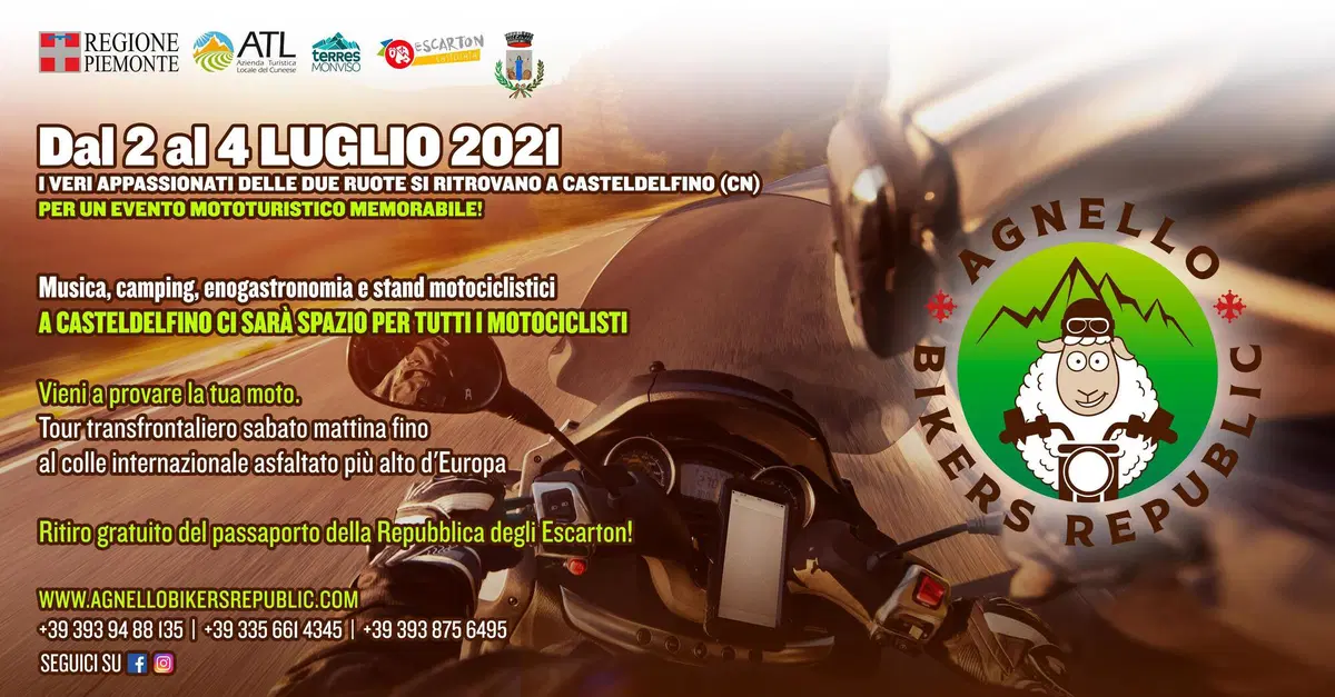 Agnello Bikers Republic: dal 2 al 4 luglio un weekend all'insegna delle due ruote
