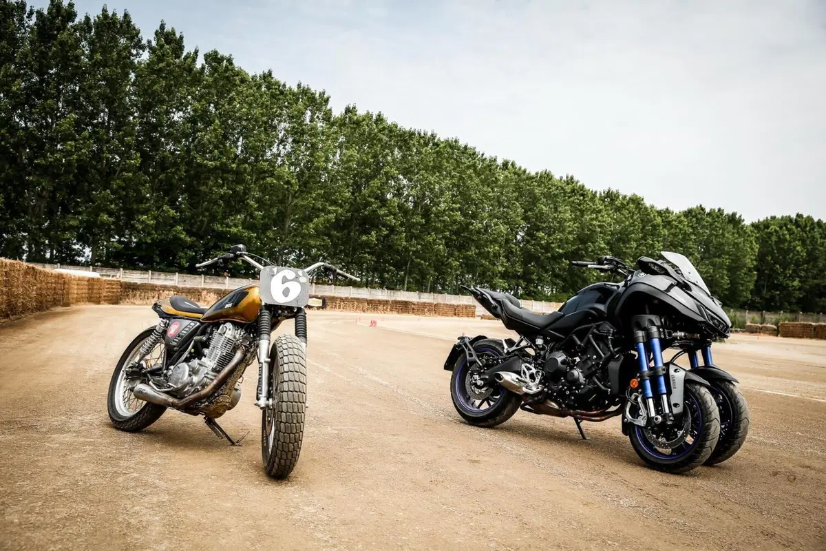 Yamaha Niken: crazy test contro il campione di Flat Track Marco Belli!  (30)
