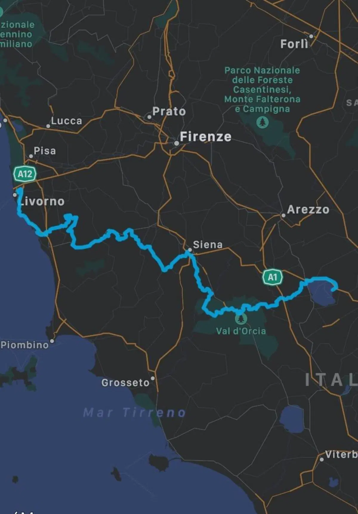 Coast to Coast da Livorno a Cingoli in fuoristrada con l'Africa Twin (2)