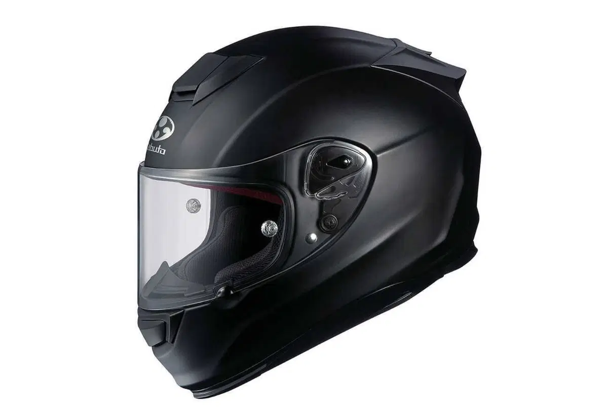 casco acuto flat black/white Honda (3)