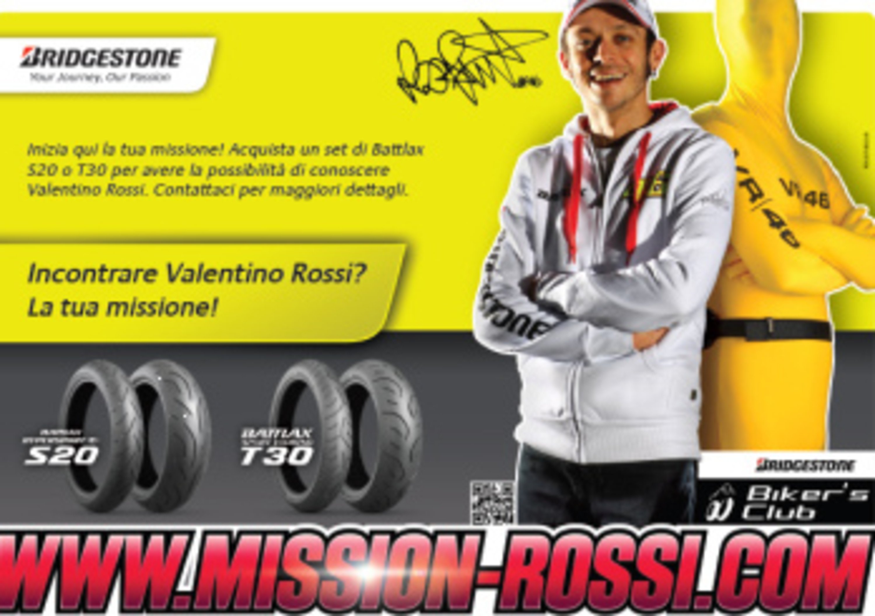  I vincitori del Bridgestone Mission Rossi incontreranno Valentino a Misano