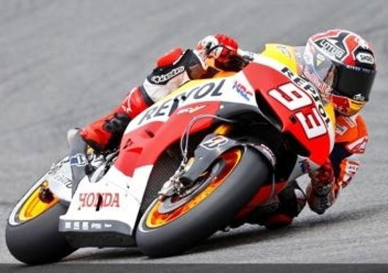 MotoGP a Silverstone. Marquez subito in testa