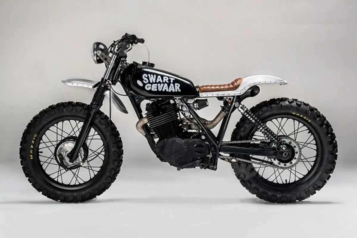 Honda XL500 Swart Gevaar by Los Muertos (6)