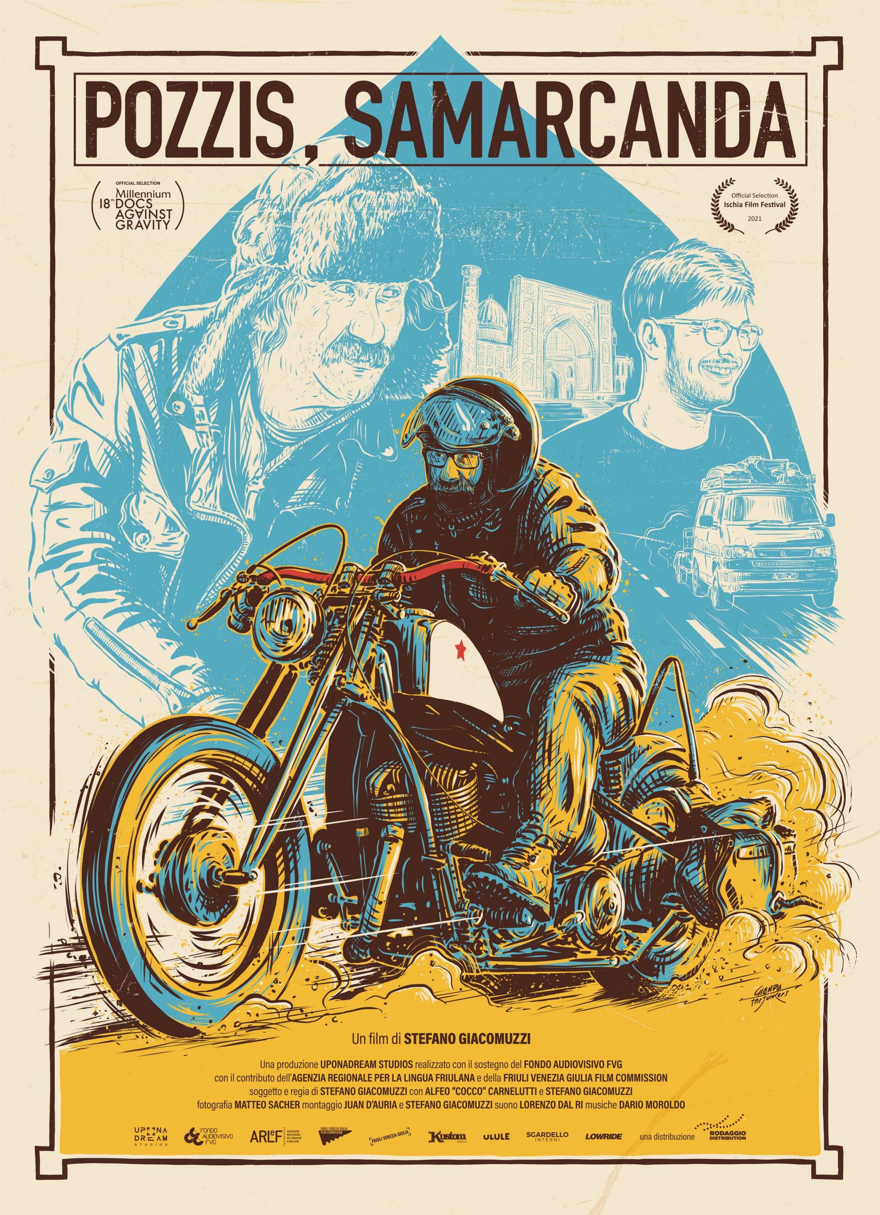 Pozzis, Samarcanda. Il film che racconta oltre ottomila chilometri su una Harley-Davidson del 1939
