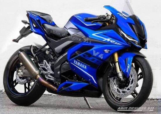 Spiata la Yamaha YZF R15 V4. Estetica della nuova R7