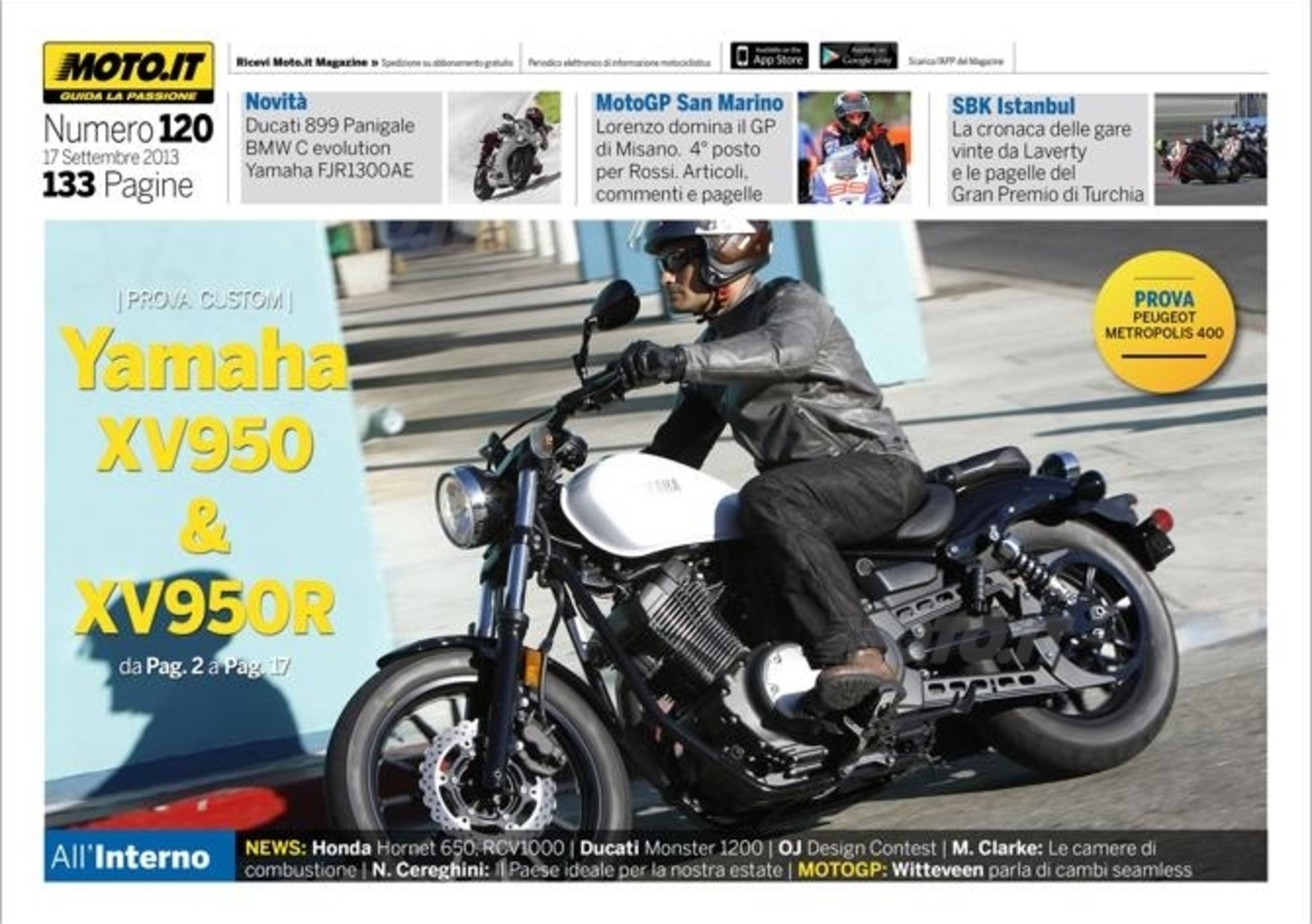 Magazine n&deg; 120, scarica e leggi il meglio di Moto.it