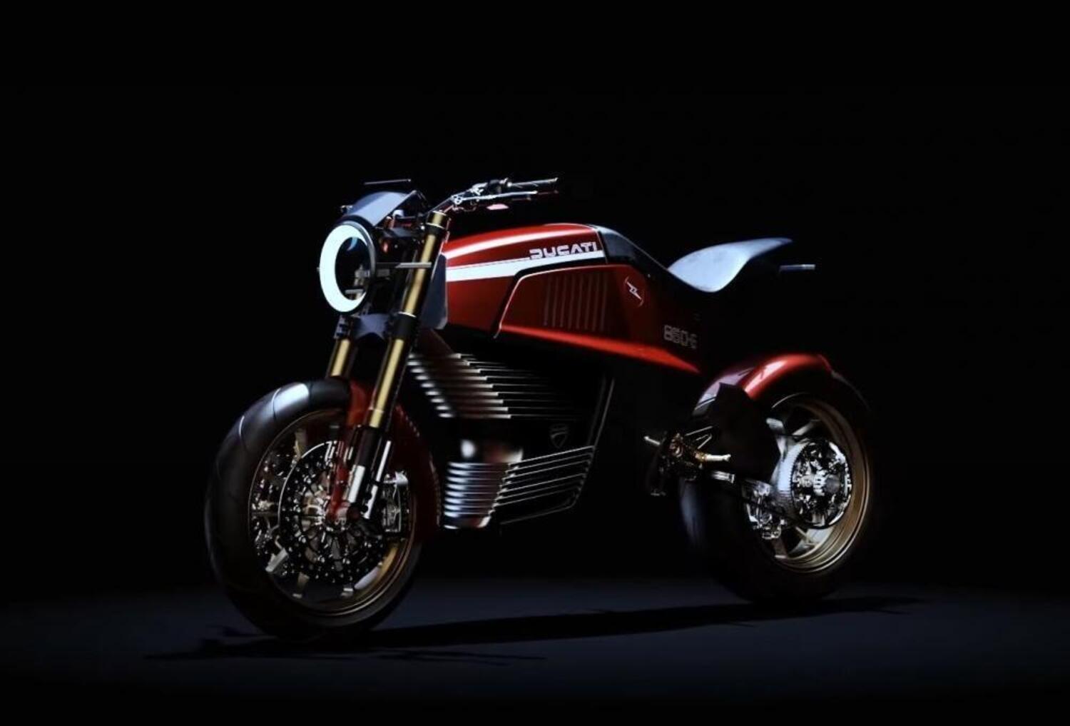 Ducati 860-E. La moto elettrica di Borgo Panigale secondo Italdesign