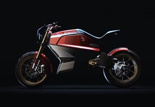 Ducati 860-E. La moto elettrica di Borgo Panigale secondo Italdesign (2)