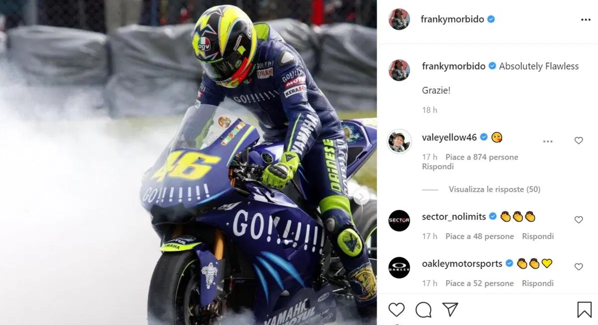 Valentino Rossi si ritira, i piloti della MotoGP (e i rivali storici) lo omaggiano sui social (8)
