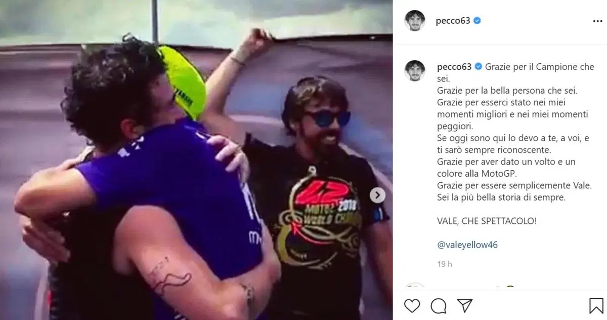 Valentino Rossi si ritira, i piloti della MotoGP (e i rivali storici) lo omaggiano sui social (12)