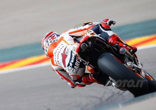 Marquez vince il GP di Aragon. Rossi terzo