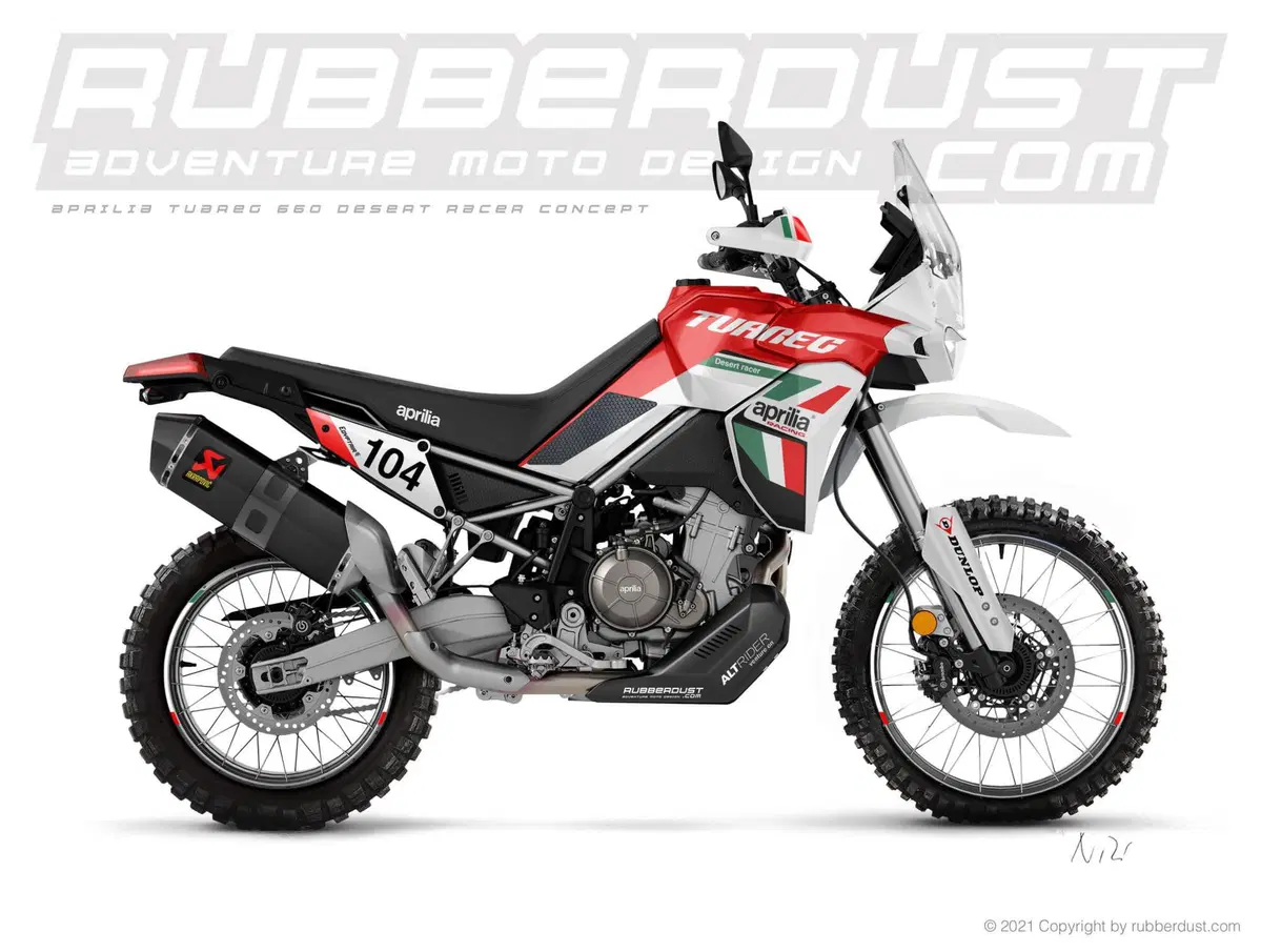 L'Aprilia Tuareg diventa Desert Racer con Rubberdust