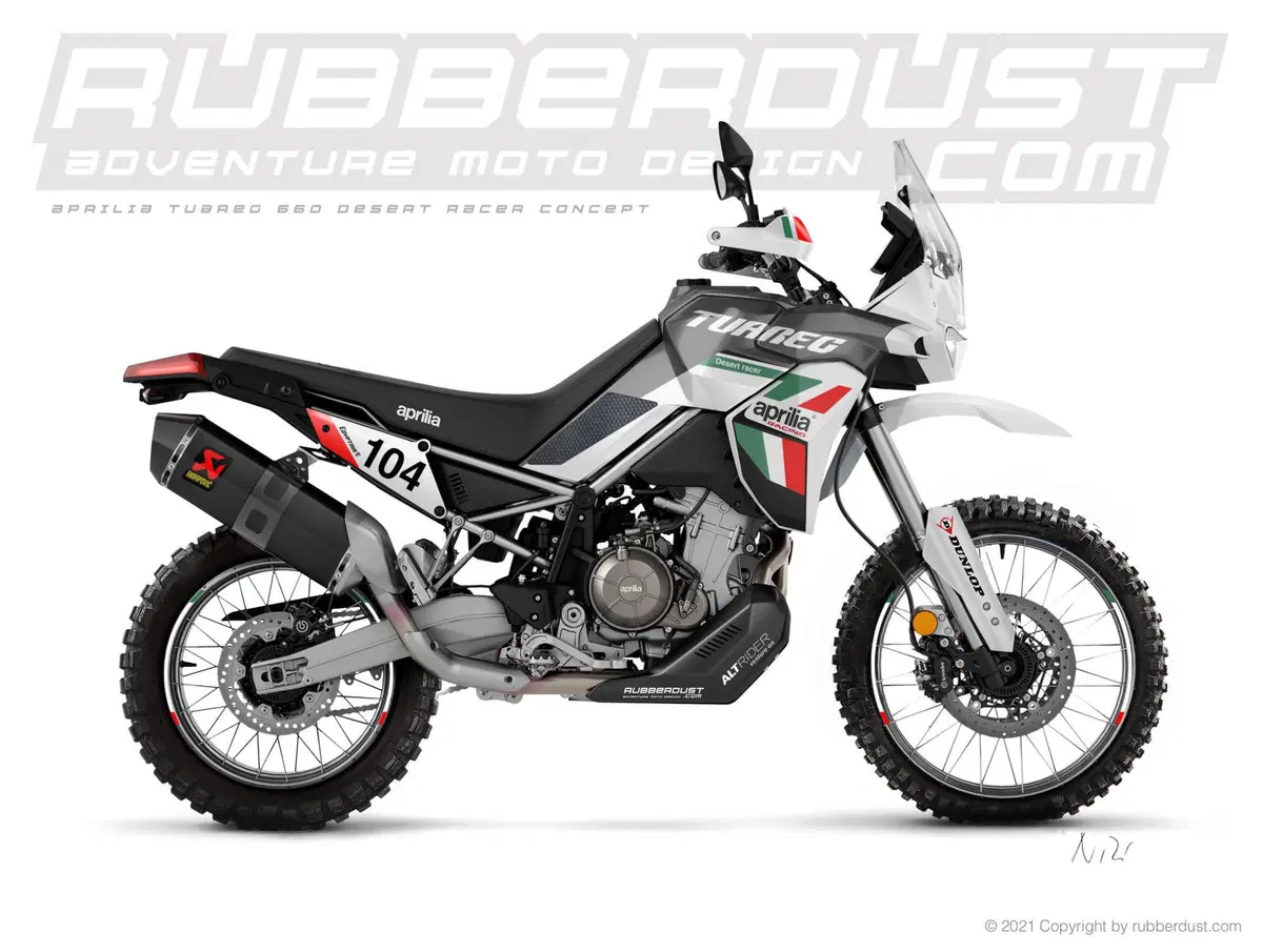 L'Aprilia Tuareg diventa Desert Racer con Rubberdust (2)