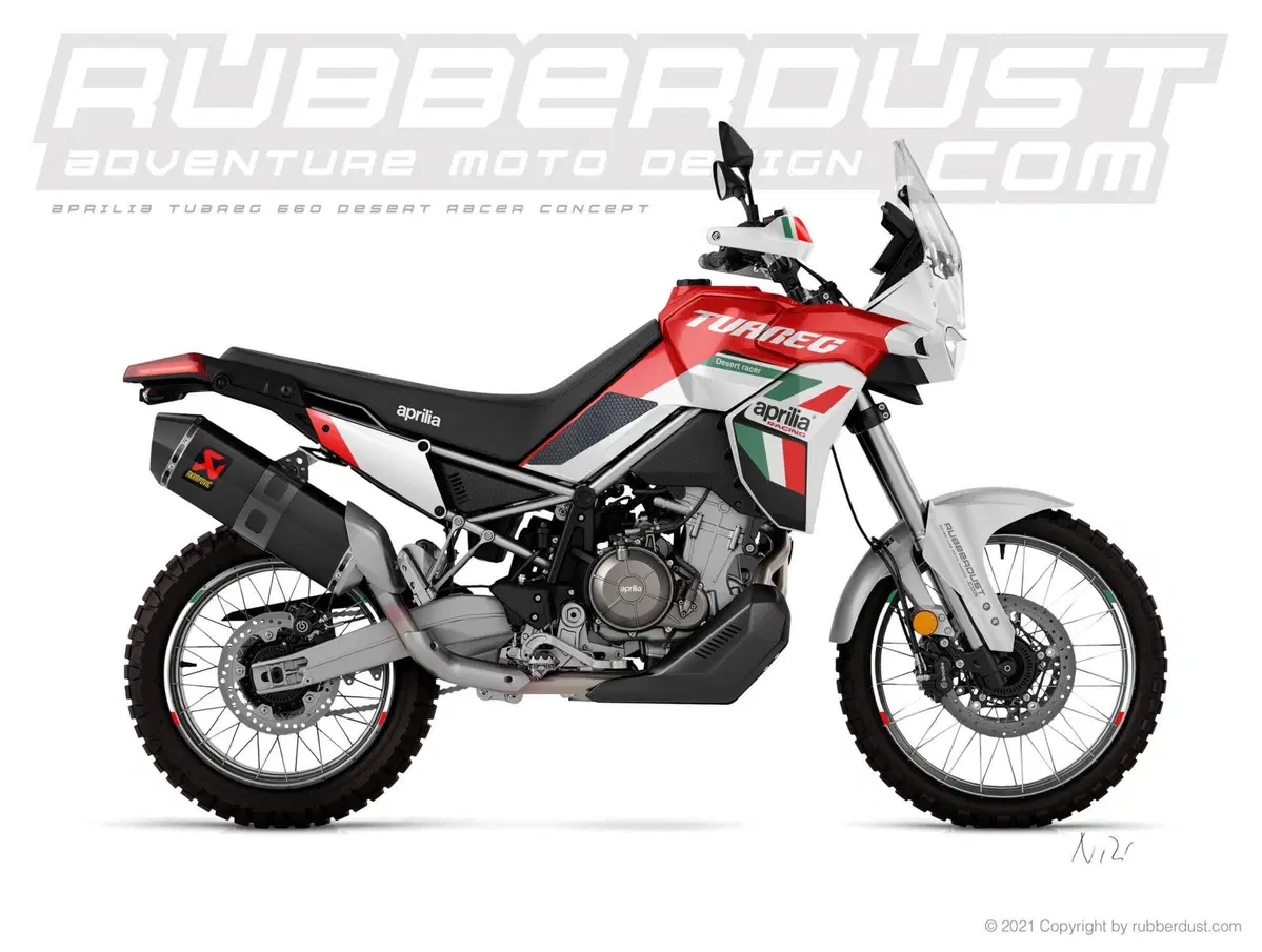 L'Aprilia Tuareg diventa Desert Racer con Rubberdust (3)