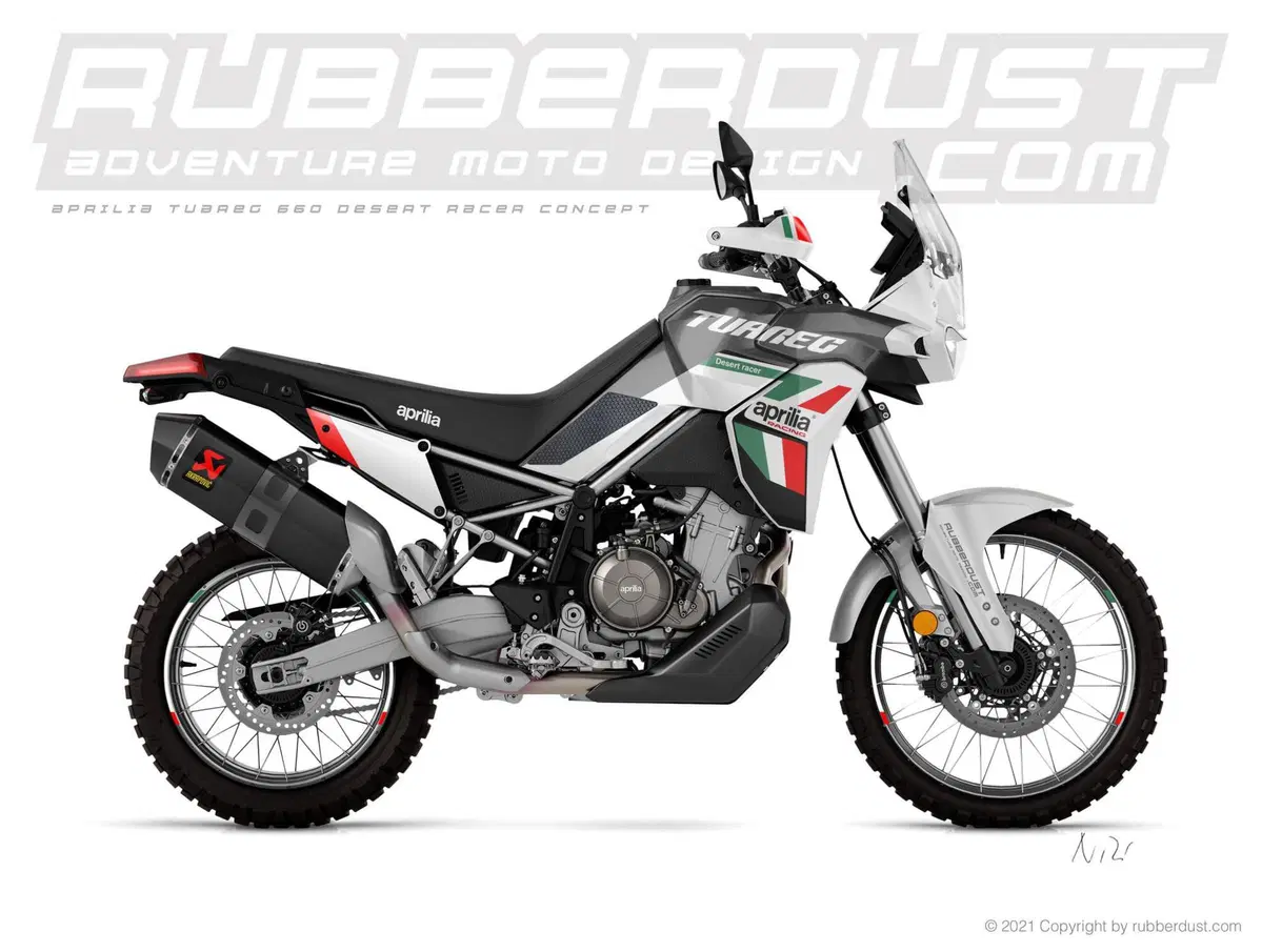 L'Aprilia Tuareg diventa Desert Racer con Rubberdust (4)