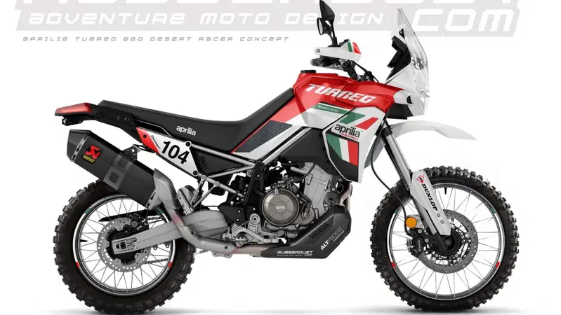 L'Aprilia Tuareg 660 diventa Desert Racer con Rubberdust [VIDEO]