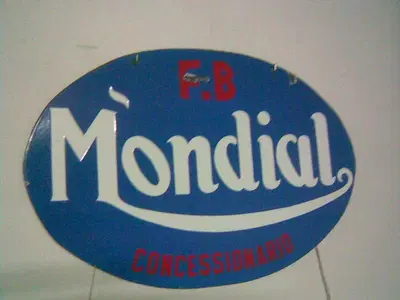 Cartello pubblicitario bifacciale Mondial