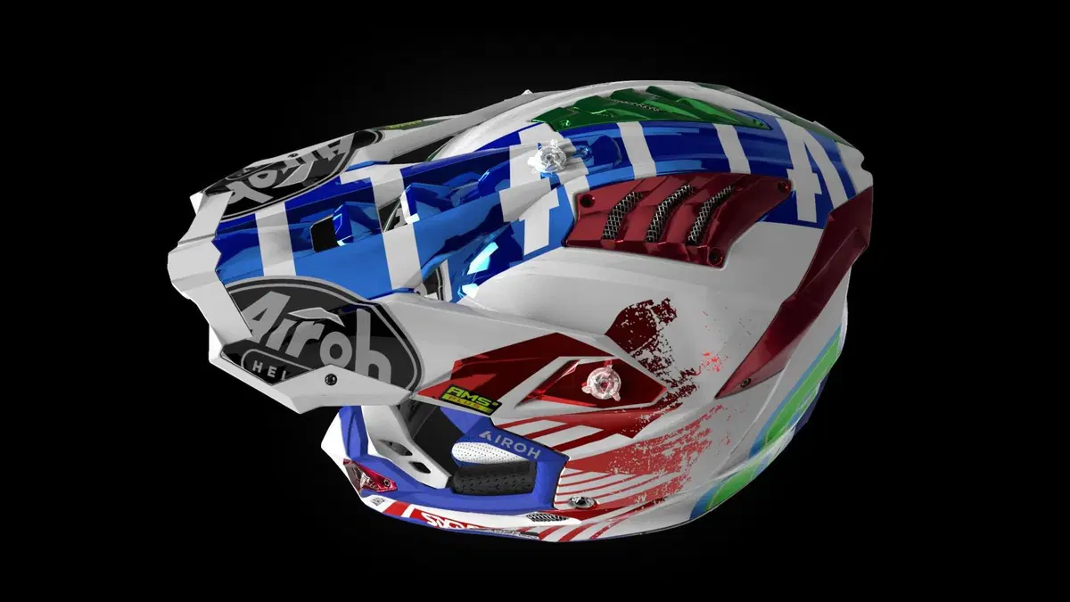 Airoh Aviator 3 Six Days Italia 2021  (2)