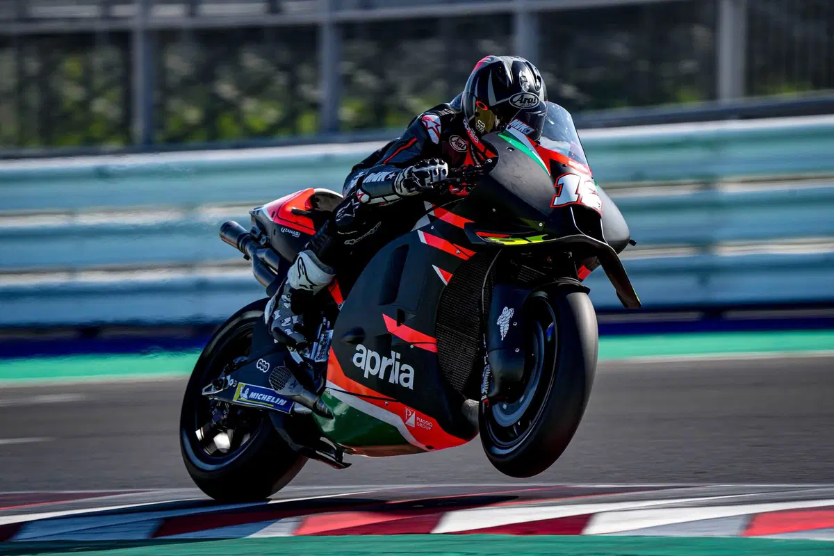 Maverick Vinales, primo test a Misano sull'Aprilia RS-GP: "grande feeling, voglio di pi&ugrave;" [GALLERY]