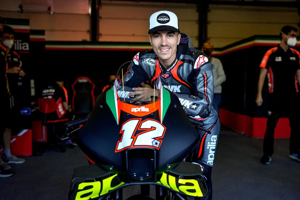 Maverick Vinales, primo test a Misano sull'Aprilia RS-GP: 'grande feeling, voglio di più' [GALLERY] (2)