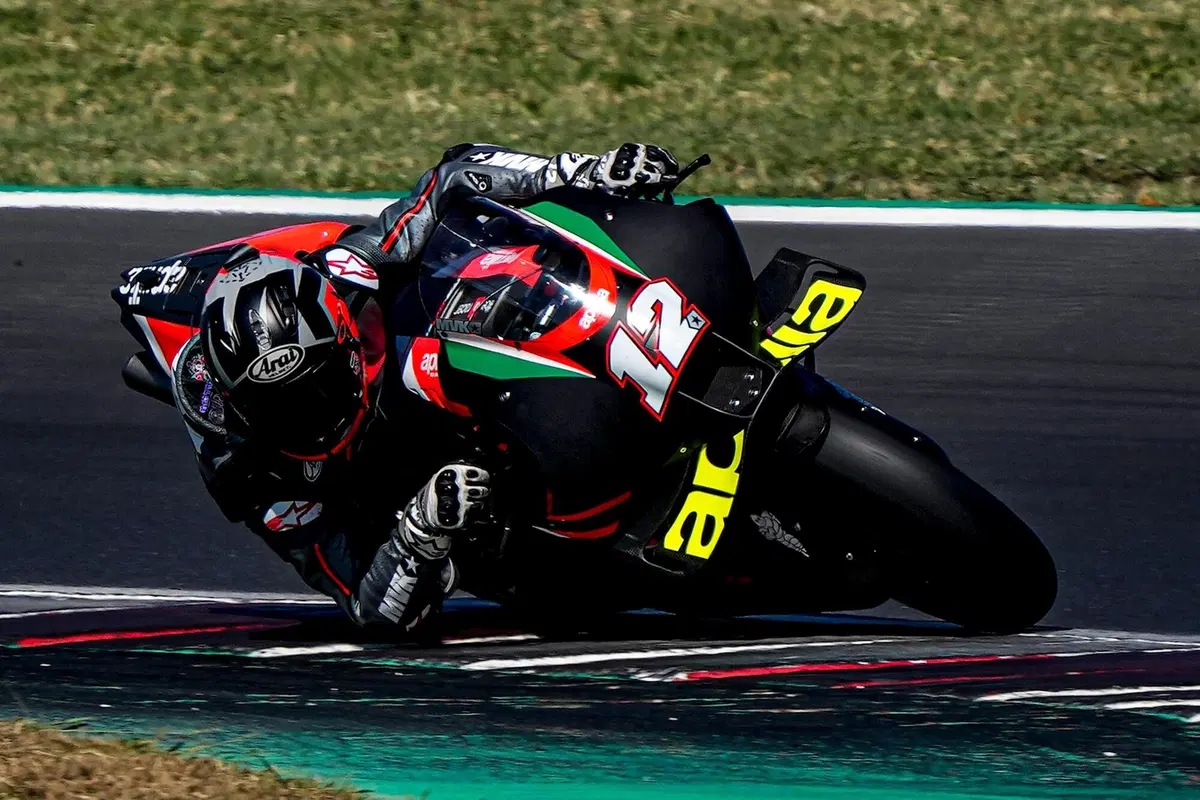 Maverick Vinales, primo test a Misano sull'Aprilia RS-GP: 'grande feeling, voglio di più' [GALLERY] (4)