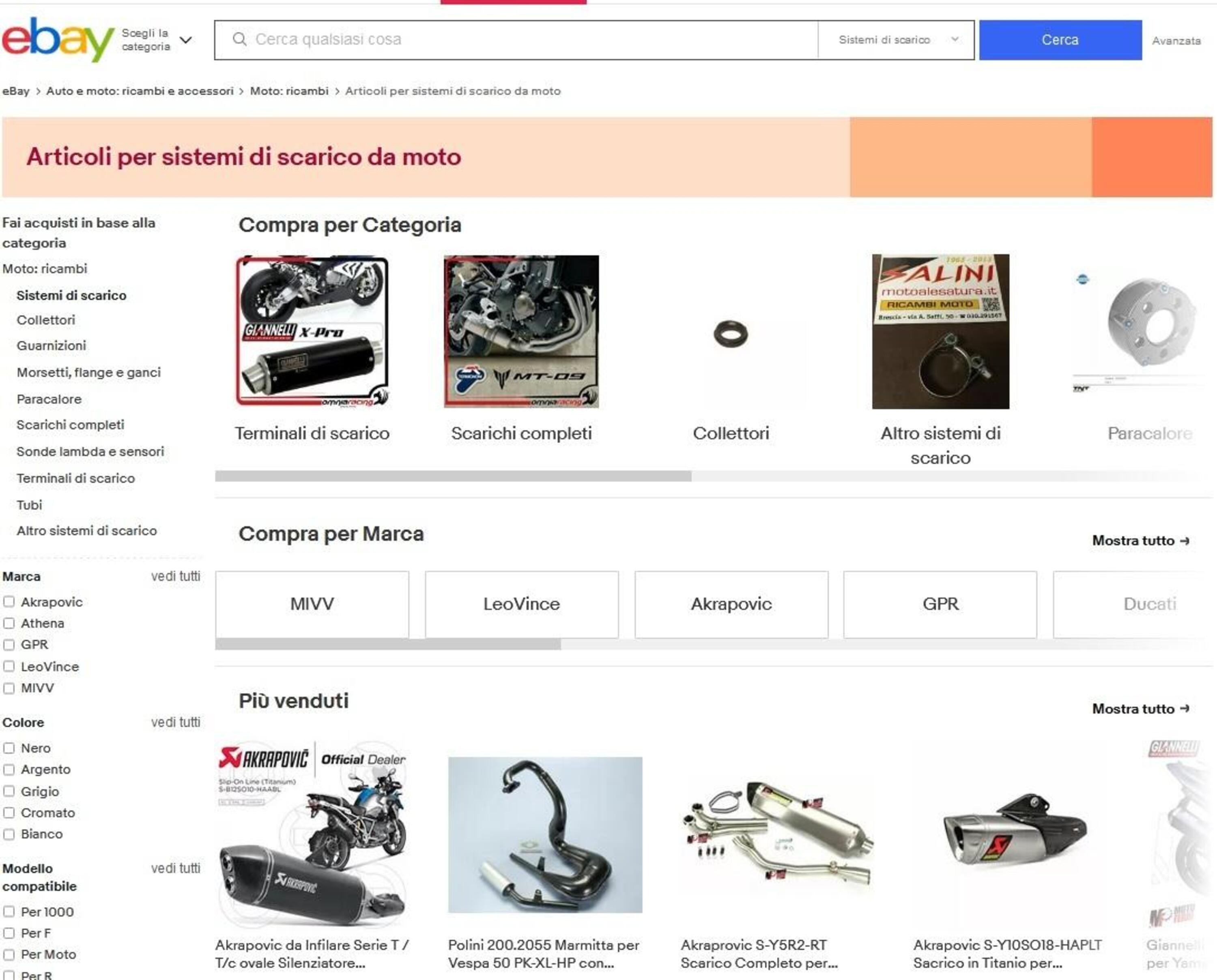 Guida all&#039;acquisto: trovare lo scarico giusto per la vostra moto grazie a eBay 
