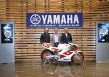 Agostini e Cadalora consegnano la Yamaha TZ-250 per beneficenza 