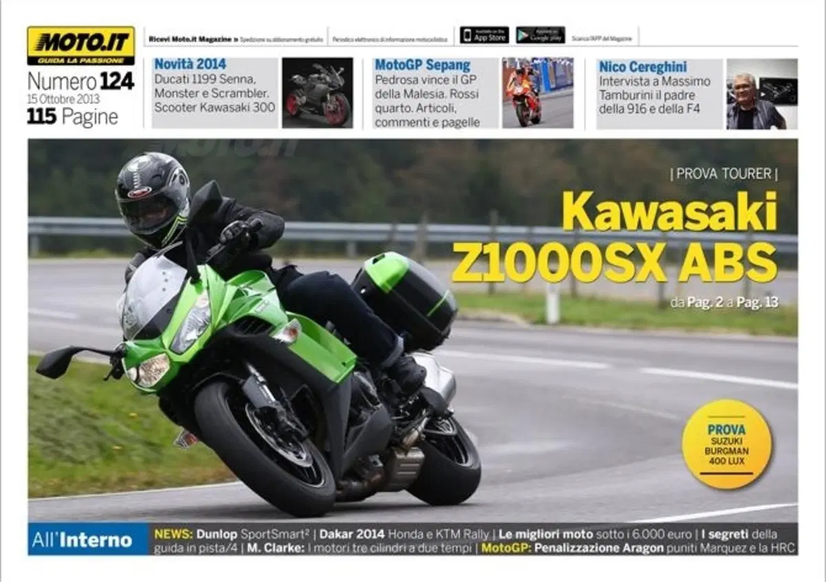 Magazine n&deg; 124, scarica e leggi il meglio di Moto.it