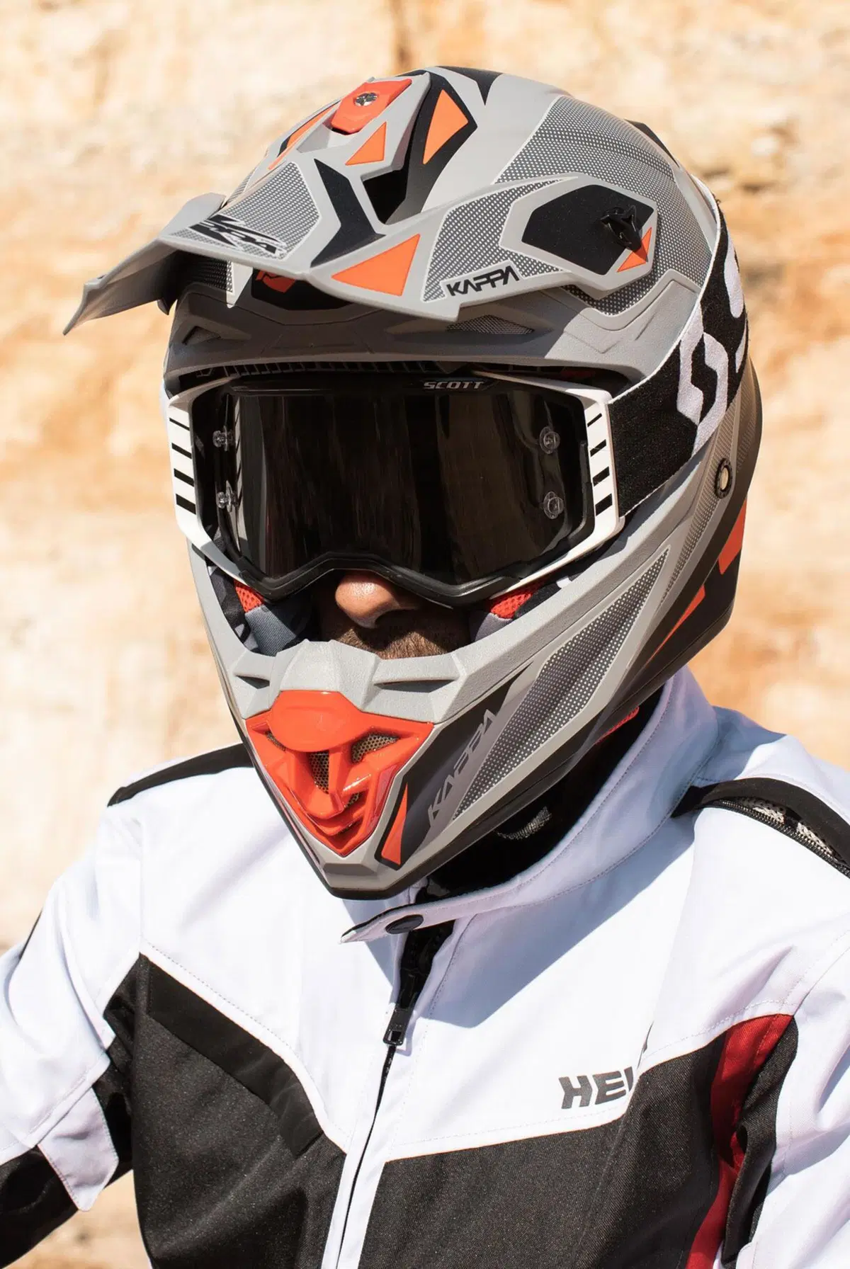 Casco integrale off-road Kappa KV49 Shock