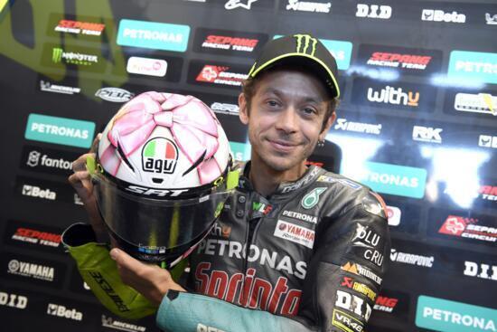 Misano. Il nuovo casco di Valentino Rossi