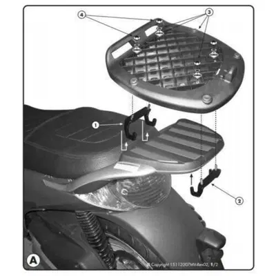 Attacchi bauletto Specifico per Aprilia Scarabeo Givi