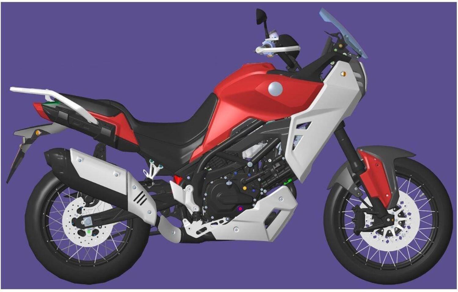 Una nuova Benelli adventure 650 con motore V2?