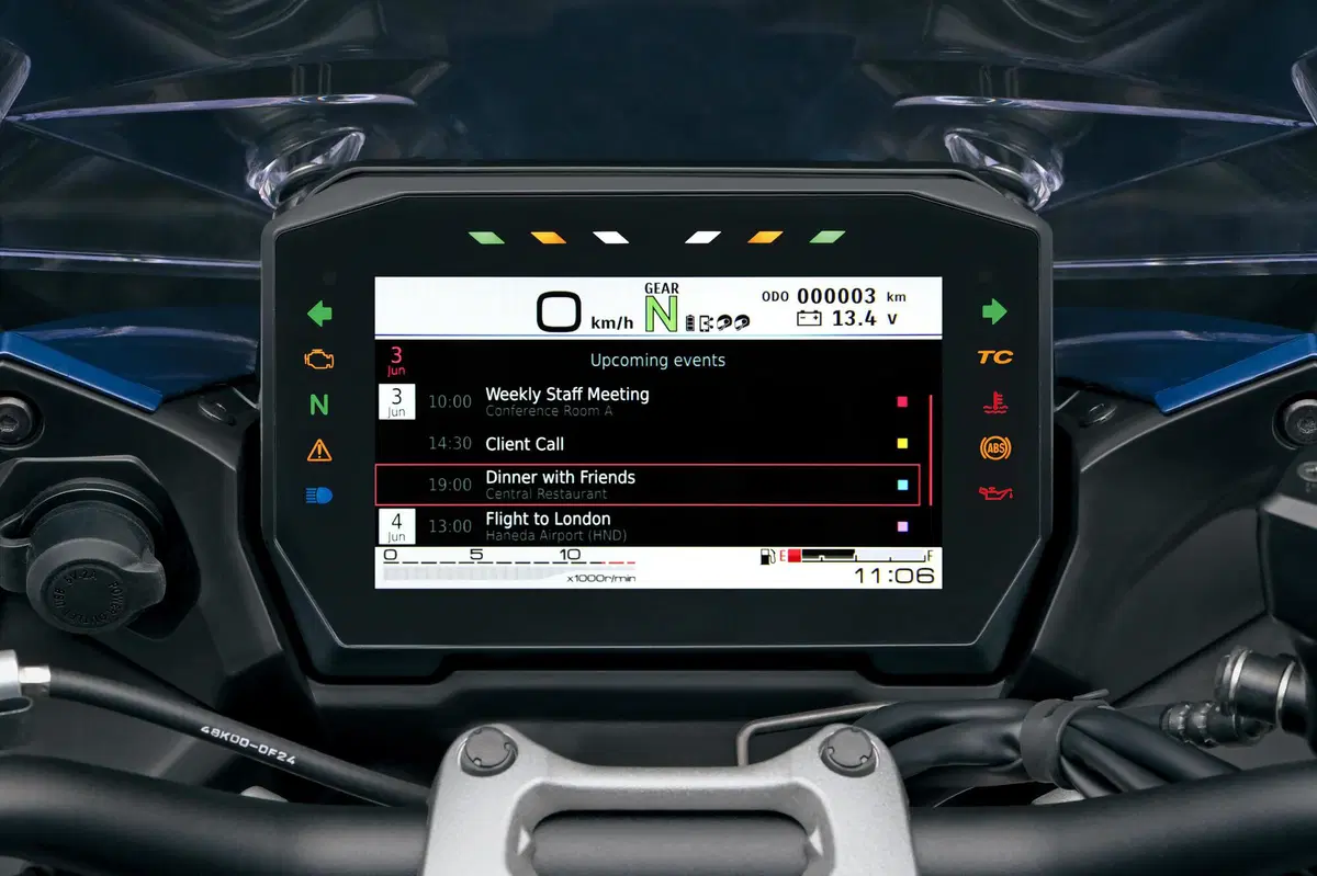 Alcune delle schermate del sistema mySpin sul dashboard TFT (2)