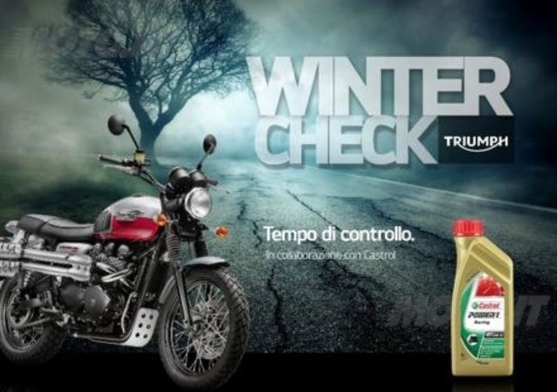 Triumph Winter Check: preparate la moto per il freddo