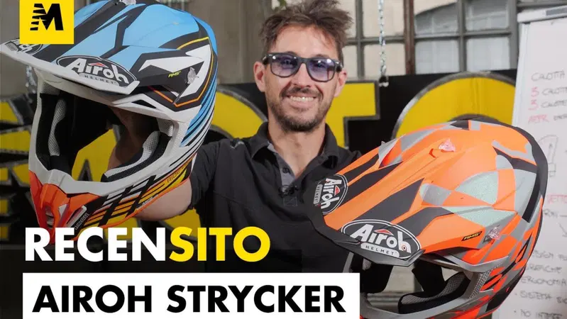 Airoh Strycker. Nuovo casco offroad in fibra. Prodotto vincente.